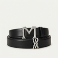 Malargio SIlver Black Leather